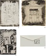 André Breton, Four works: (i-iv) Untitled, 1947-1948, (i-iii) ink and wax on paper (iv) crayon on envelope