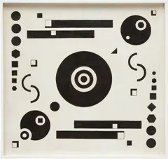Sin Título by Loló Soldevilla, 1956, oil on jute, in artist's frame, sold Jul 2020
