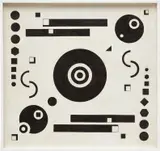 Loló Soldevilla, Sin Título, 1956, oil on jute, in artist's frame