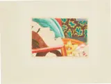 Tom Wesselmann, Study for Face Aquatint, 1976, ballpoint pen and colored pencil on tracing paper