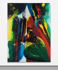 Phenomena Forecast of Fire by Paul Jenkins, 1997, acrylic on canvas, sold Jul 2020