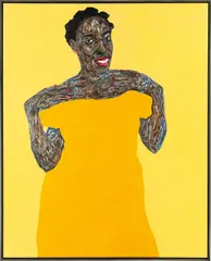 Amoako Boafo, After the nail color, 2018, oil on canvas