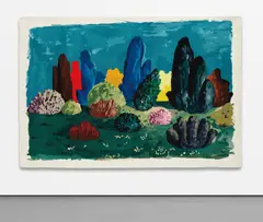 Nicolas Party, Landscape, 2012, wool pile rug