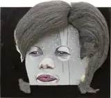 Jeff Sonhouse, Study for Secretary of State, 2006, mixed media on board