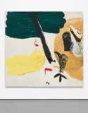 Rose Wylie, Red Belt, Red Lipstick, 1997, oil on canvas laid on canvas