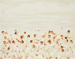 Nicole Eisenman, Hunnenschlacht, 2001, oil on panel