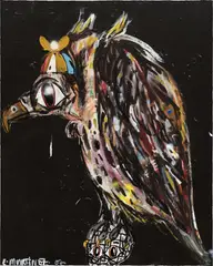 Eddie Martinez, You Know Who You Are, 2007, mixed media on canvas
