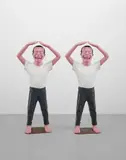 Yue Minjun, Two works: Contemporary Terracotta Warriors No. 5