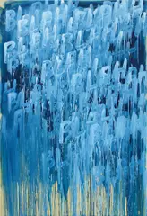 Mel Bochner, Blah, Blah, Blah, 2010, oil on canvas