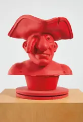 Paul McCarthy, Dick Eye, 2002, silicone and wood base