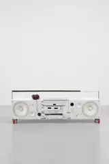 Tom Sachs, Model Three (Model 3 White Boombox), 1999, mixed media