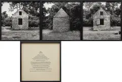 Carrie Mae Weems, Untitled from the series Sea Islands, 1992, 3 gelatin silver prints and 1 screenprinted text panel, in artist's frames, quadriptych