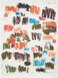Günther Förg, Aller Retour, 2008, pastel on handmade paper