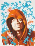Kehinde Wiley, Check II, 2006, oil on paper
