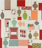 Barry McGee, Untitled, 2013, acrylic on wood panel, in 50 parts