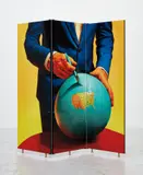 Untitled by Maurizio Cattelan and Pierpaolo Ferrari, 2015, varnish and UV color print on wood screen with brass and metal hardware, offered Jul 2020