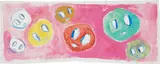 André Butzer, Untitled, 2017, gouache on unstretched linen