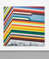 Franz Ackermann, evasion XVIII (a building with one window lifted), 1998, oil on canvas