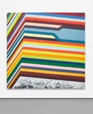 Franz Ackermann, evasion XVIII (a building with one window lifted)