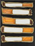 5 Cigarettes on Black by Katherine Bernhardt, 2014, acrylic and spray paint on canvas, offered Jul 2020