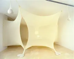 Ernesto Neto, Anatomia Do Aconchego - Casa Nave, 1998, polyamide fabric, sand and Styrofoam pellets
