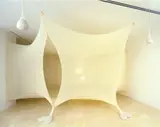 Ernesto Neto, Anatomia Do Aconchego - Casa Nave, 1998, polyamide fabric, sand and Styrofoam pellets
