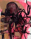 Anne Imhof, Baby, Baby, 2017, acrylic and oil on canvas