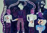 Melike Kara, Tankstelle (mother), 2016, acrylic and oilstick on canvas