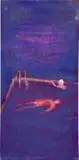 Swimming Pool, Long by Katherine Bradford, 2017, acrylic on canvas, sold Sep 2020