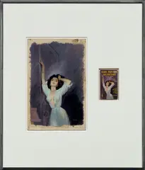 Untitled (original) by Richard Prince, 2012, original illustration and paperback book, in artist's frame, sold Sep 2020