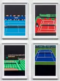 Jonas Wood, Four Majors, 2018, The complete set of four screenprints in colours, on Coventry rag paper, the full sheets