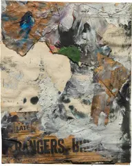 Alfred Leslie, Untitled, 1956, oil, newsprint and linen on board