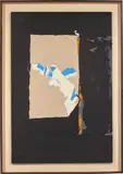 Robert Motherwell, Heiliger Geist, 1975, acrylic on canvas and paper collage on canvasboard