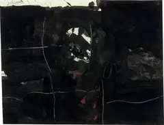 Manolo Millares, Composition, 1961, gouache on paper