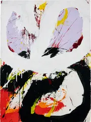 Untitled by Norman Bluhm, 1967, acrylic on paper, sold Sep 2020