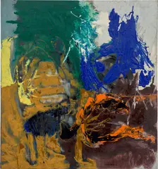 Fallen Dream by Friedel Dzubas, 1958, oil on canvas, sold Sep 2020