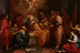 Jacopo Maria Bonazzi, The death of the Virgin, oil on canvas