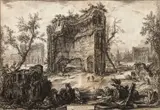 Giovanni Battista Piranesi, 4 Plates, from Views of Rome (H. 95; 96; 110; 127)