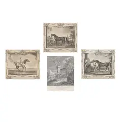 Thomas Spencer, 3 Plates, from Portraits of Celebrated Racehorses, 1755/later, Mezzotints on laid paper