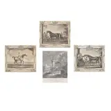Thomas Spencer, 3 Plates, from Portraits of Celebrated Racehorses, 1755/later, Mezzotints on laid paper