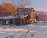 Cold Mornin' Cowpony by Martin Grelle, acrylic on canvas, sold Nov 2019