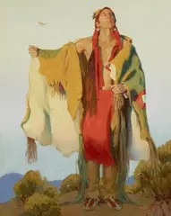 John Moyers, One with the Eagle, 2003, oil on canvas