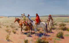 Carl Hantman, Distant Lights, oil on canvas