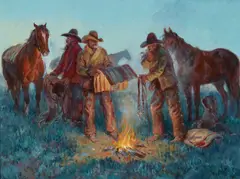 Joe Neil Beeler, Frosty Morning, oil on canvas