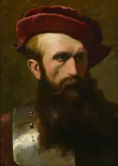 A self-portrait by Hans Makart, oil on board, sold Nov 2019