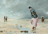 The shortest way by Augustin Marcotte de Quivières, oil on canvas, sold Nov 2019