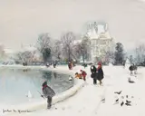 Jules Rene Herve, Le Louvre sous la neige