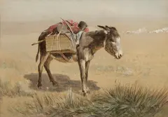 Harvey O. Young, The miner's friend, oil and watercolor on canvas