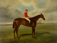 Benjamin Cam Norton, The Rowley Mile, Newmarket, oil on canvas