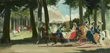 Doris Zinkeisen, Queen Anne hunting in Windsor Park
